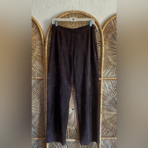 Vintage Anne Klein Suede Pants - Picture 1 of 4